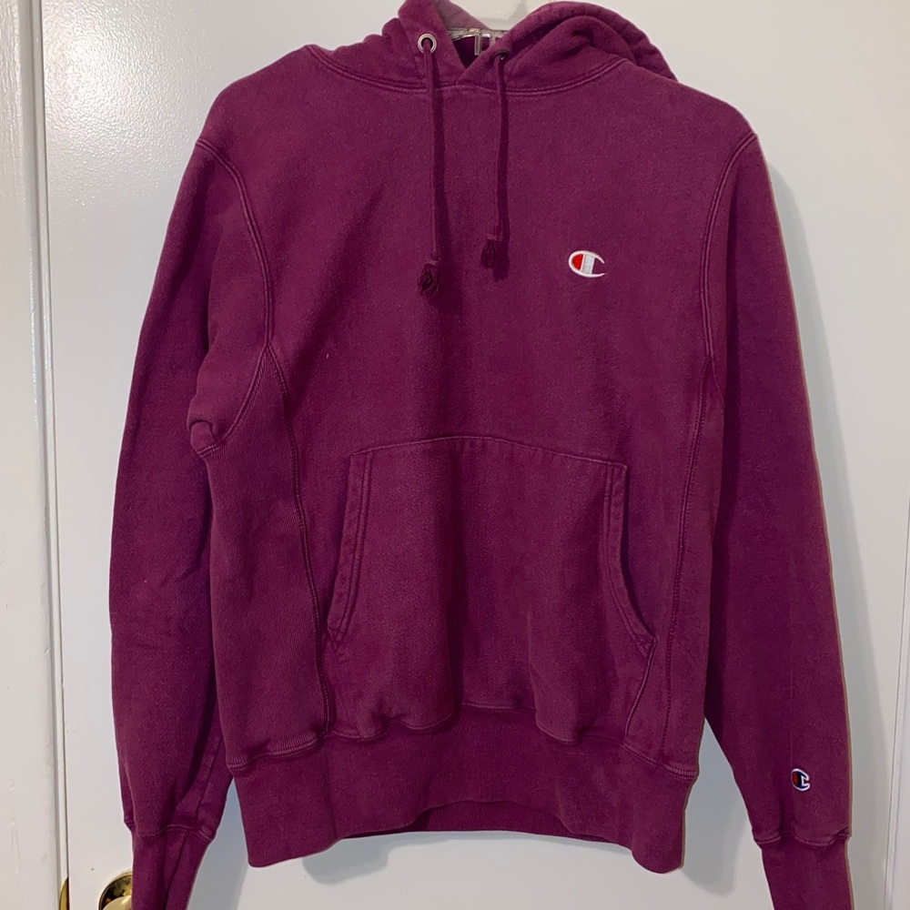 Burgundy Champion Hoodie (Used Once)